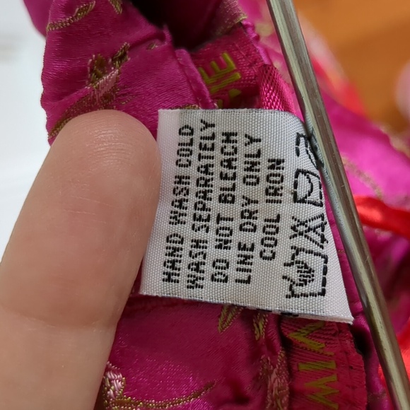 18M Mimi & Maggie Pink Red Gold Pants Shiny Dragonfly Drawstring Bottoms - Picture 12 of 12